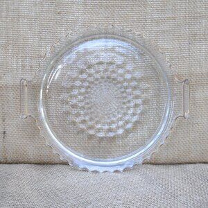 Vintage Jeannette Cubist Pattern Depression Serving Plate